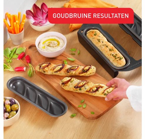 J3087304 Creabake Set van 3 mini-baguettevormen - Cake Factory  Tefal