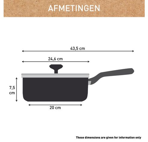 C4243253 Renew+ Sauteerpan met deksel 24cm  Tefal