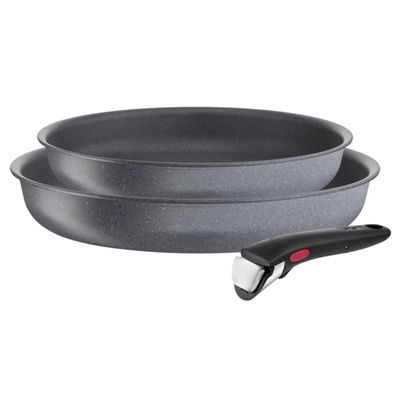 Ingenio Natural Force L3969202 Set van 2 pannen 22/26 cm + afneembare handgreep  Tefal