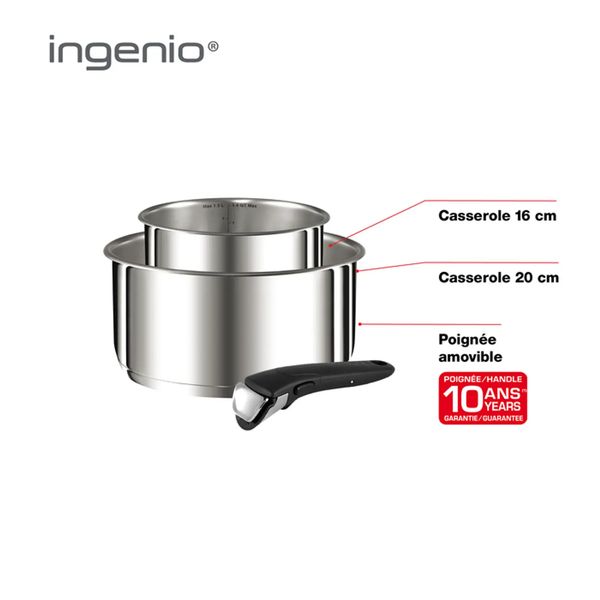 Tefal L9408802 Ingenio Preference kookpottenset 3delig