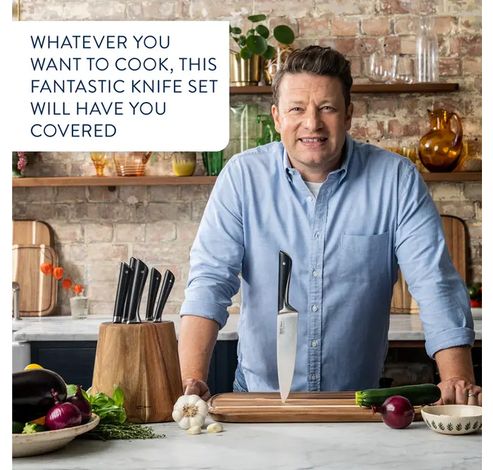 K267S656 Jamie Oliver 6pcs knives bloc  Tefal