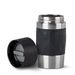 N2160110 Travel Mug Compact RVS/Zwart 0,3L 