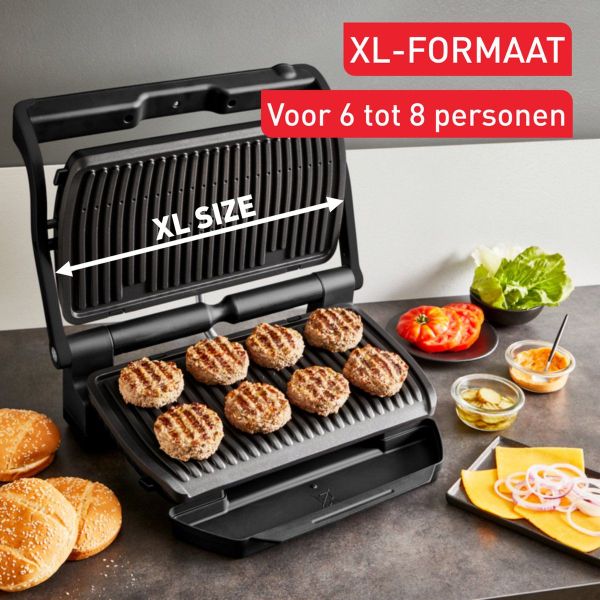 Tefal GC727810 Optigrill+ XL GC7278 Intelligente Contactgrill 2000W Zwart