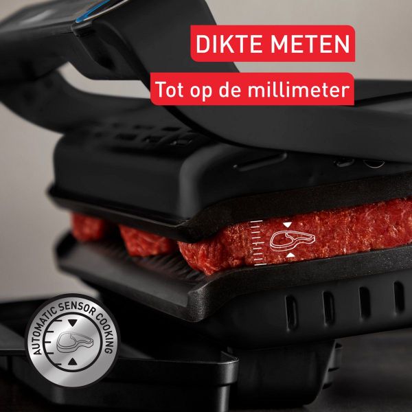 Tefal GC727810 Optigrill+ XL GC7278 Intelligente Contactgrill 2000W Zwart