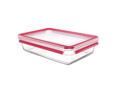 Masterseal bewaardoos glas Rechthoekig 3L Rood