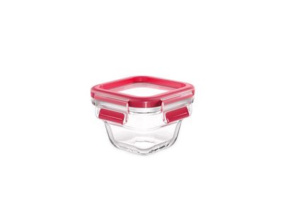 Masterseal bewaardoos glas vierkant 0,18L Rood