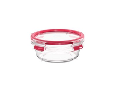 Masterseal bewaardoos glas Rond 0,6L Rood