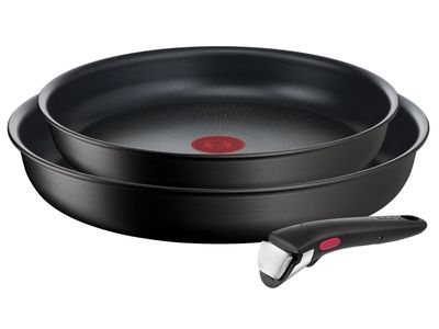 Ingenio Unlimited L7639142 Pannenset - Koekenpannen Ø24 en 28 cm + handgreep inductie