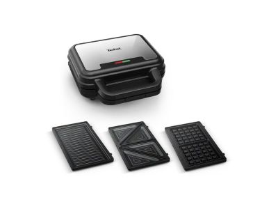 UltraCompact 3-in-1 SW383D10 Wafelijzer, Croque Monsieurtoestel & Paninigrill