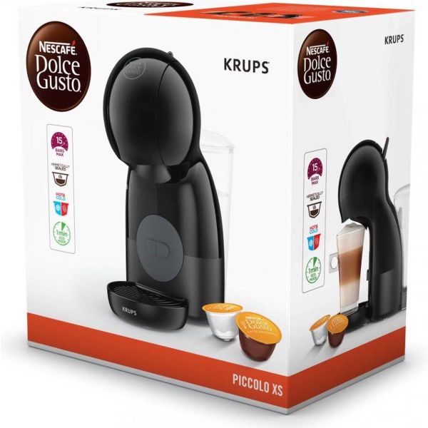 Krups Dolce Gusto Piccolo XS Koffiezetapparaat - 15 bar - Watertank 0,8L - Zwart