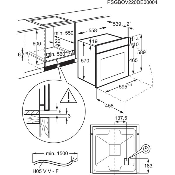 Electrolux OEF5H50BX