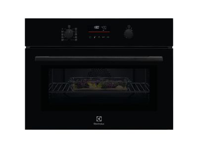 EVL6E46GZ 600 CombiQuick Heteluchtoven met microgolf Zwart