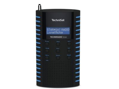 Techniradio solar Mobiele DAB+/FM-radio opladen via zonnepaneel Black/blue