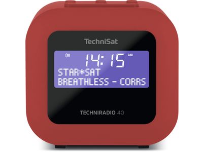 Techniradio 40 Compacte DAB+/FM-klokradio red