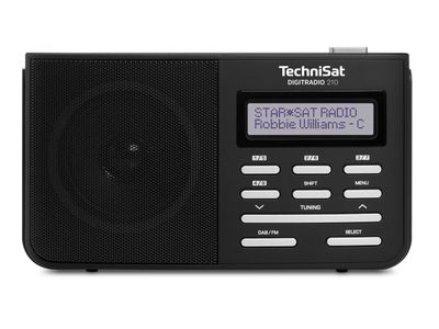 DigitRadio 210 Draagbare DAB+/FM-radio Zwart/Zilver
