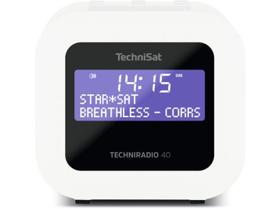 Techniradio 40 Compacte DAB+/FM-klokradio white
