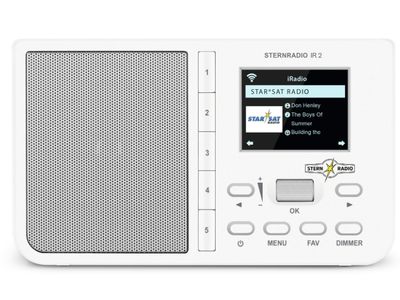Sternradio IR 2 Mobiel internetradio met WLAN White