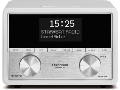 Digitradio 80 Premium DAB+/FM stereo wekkerradio white