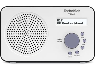 Viola 2 Draagbare DAB+/FM-radio White/black