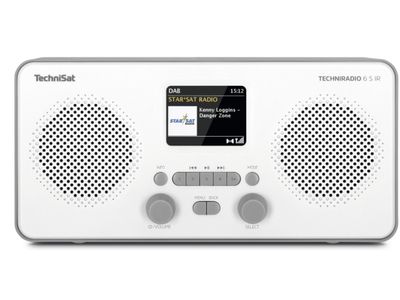 Techniradio 6 S IR Stereo DAB+/FM/internetradio white grey