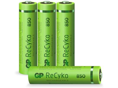 AAA batterij Oplaadbaar GP NiMH 850 mAh ReCyko 1,2V 4 stuks