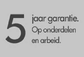 5 jaar garantie