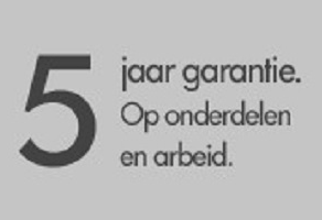 5 jaar garantie