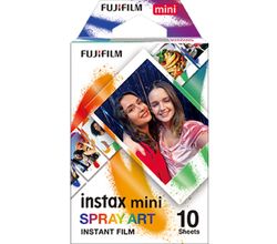 Instax Mini Film Spray Art 1x10 Fujifilm