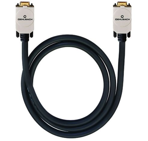 9006 VGA kabel DB15/DB15 m/m 10m zwart  Oehlbach