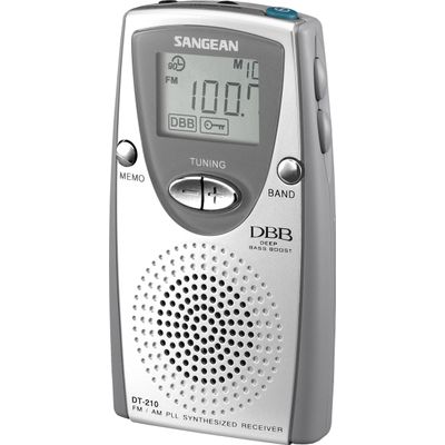 DT-210 radio portable PLL gris argent Sangean