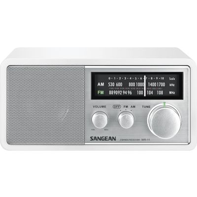 WR-11 tafelmodel retro radio wit Sangean