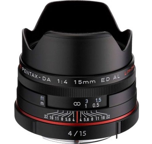 HD DA 15mm f/4.0 Al Black  Pentax