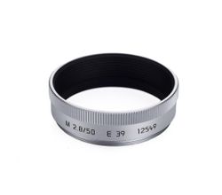 Lens Hood for M 50 mm f/2.8, silver Leica