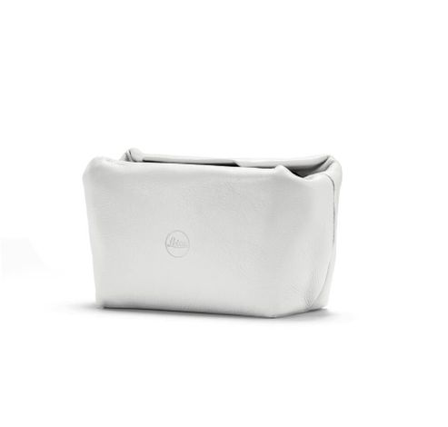 Softpouch magnetic-closer, size S, leather,white  Leica