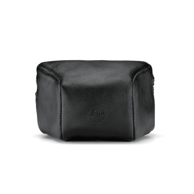 Leather Pouch, black, small front  Leica