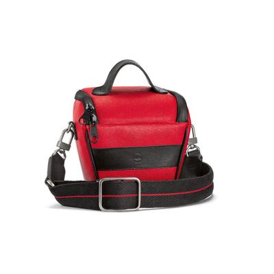 Ettas Bag, coated Canvas, red/black  Leica