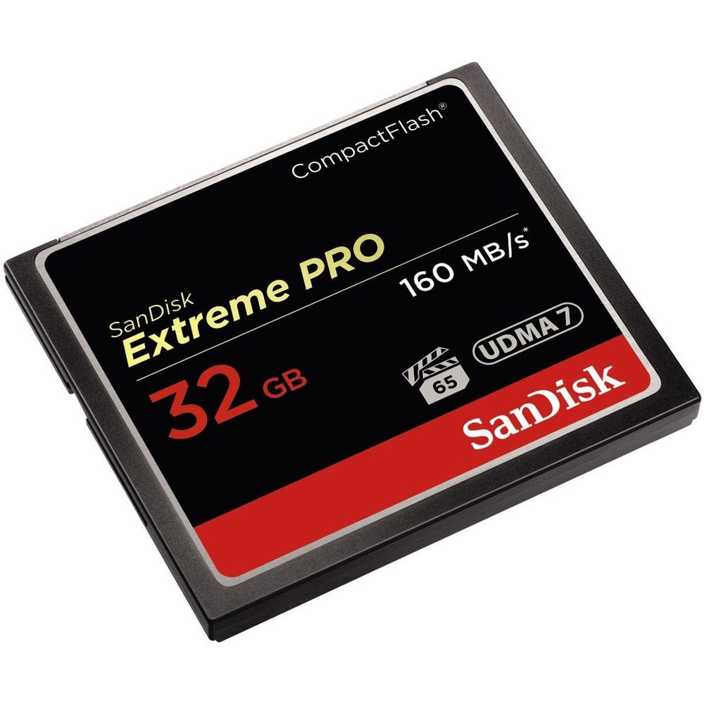 Sandisk Geheugenkaart CF Extreme Pro 32Gb 160MB/sec.