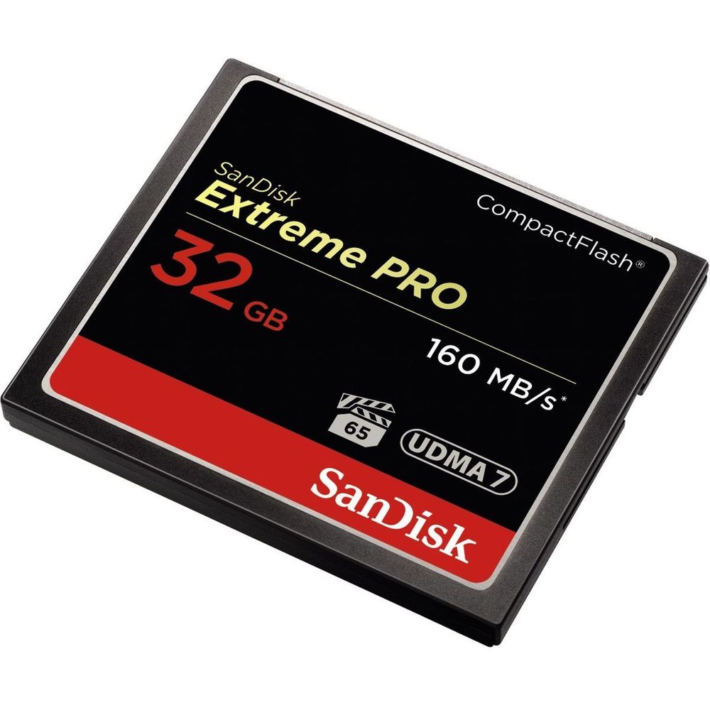 Sandisk Geheugenkaart CF Extreme Pro 32Gb 160MB/sec.