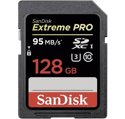 SDXC Extreme Pro 128GB 95MB/s UHS-1  Sandisk