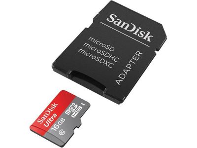 Micro SDHC Ultra 16GB U1 + Adapt