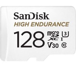 MicroSDHC Dashcam & Home Monitoring 128GB Sandisk