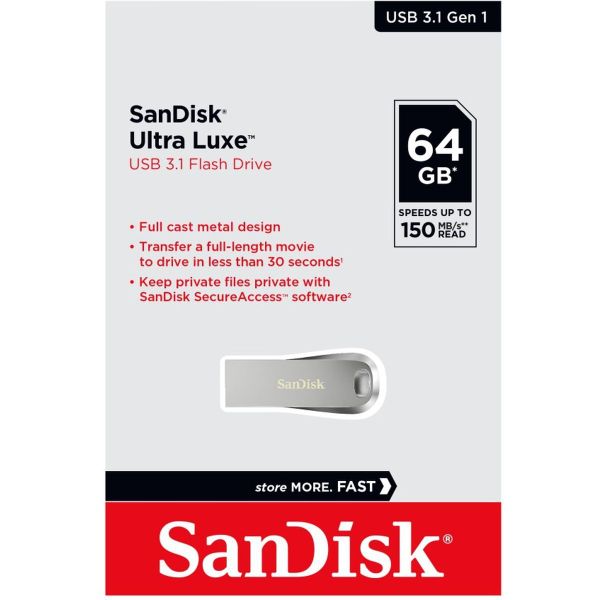 Sandisk USB Ultra Luxury 64GB 150MB/s - USB 3.1