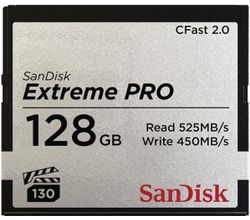 CFast Extreme Pro 2.0 128GB VPG 130 525MB/Sec Sandisk