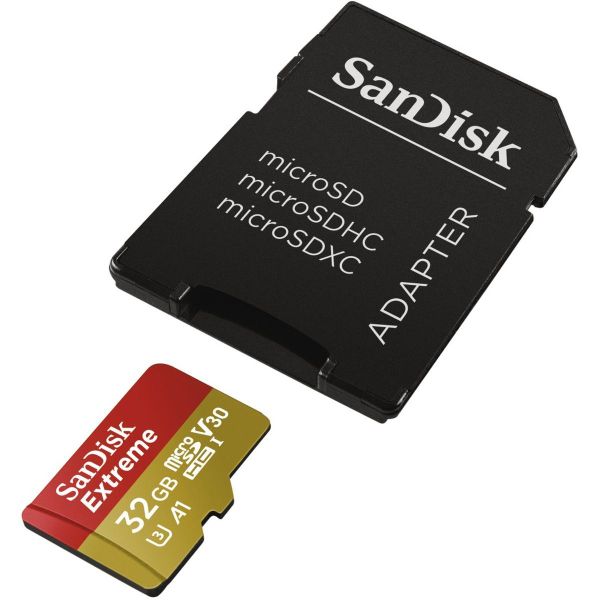 Sandisk MicroSDHC Extreme 32GB A1 V30 U3 UHS-I CL.10