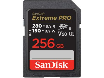 Pro 256GB V60 UHS-II SD Cards 280/100MB/s