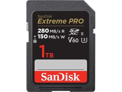 Pro 1TB V60 UHS-II SD Cards 280/150MB/s