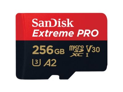 Extreme Pro MicroSDXC 256GB+SD Adapter A