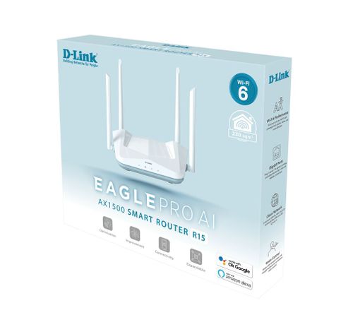 EAGLE PRO AI AX1500 Smart Router R15  D-Link