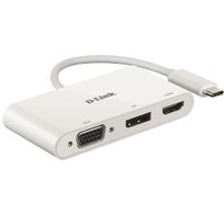 3-in-1 USB-C naar HDMI/VGA/DisplayPort-adapter DUB-V310 