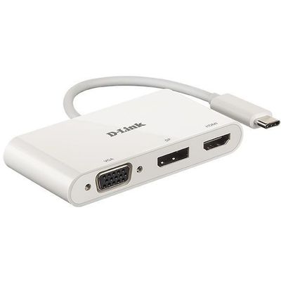 3-in-1 USB-C naar HDMI/VGA/DisplayPort-adapter DUB-V310 